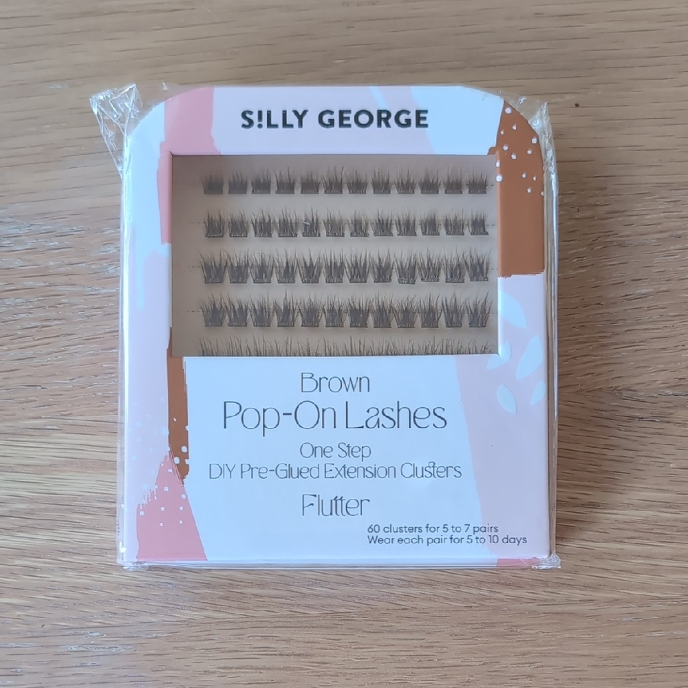 Brown Pop-On Lashes